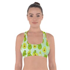 Avocado Love Cross Back Sports Bra by designsbymallika