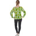 avocado love Off Shoulder Long Sleeve Velour Top View2