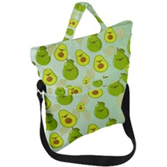 Avocado Love Fold Over Handle Tote Bag by designsbymallika