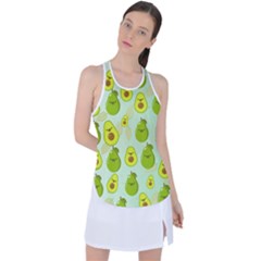 Avocado Love Racer Back Mesh Tank Top