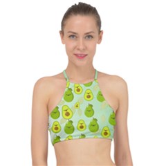 Avocado Love Racer Front Bikini Top