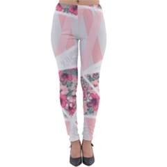 Pink Patchwork Lightweight Velour Leggings by designsbymallika