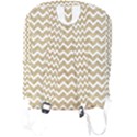 Gold Glitter Chevron Full Print Backpack View2