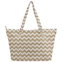 Gold Glitter Chevron Full Print Shoulder Bag View2