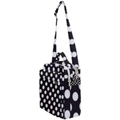 Black With White Polka Dots Crossbody Day Bag by mccallacoulture