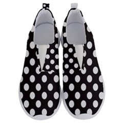 Black With White Polka Dots No Lace Lightweight Shoes