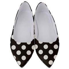 Black With White Polka Dots Women s Low Heels by mccallacoulture