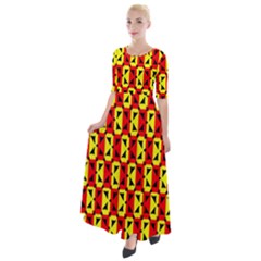 Rby 98 Half Sleeves Maxi Dress by ArtworkByPatrick