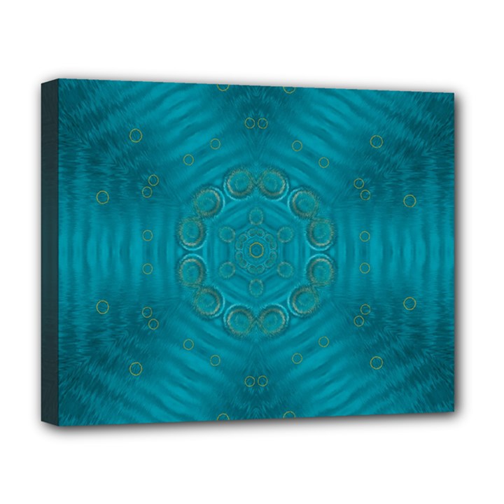 Spiritual Sun Is Raising Over The Peace Of Mind Sea Deluxe Canvas 20  x 16  (Stretched)