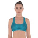 Spiritual Sun Is Raising Over The Peace Of Mind Sea Cross Back Sports Bra View1