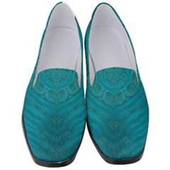 Spiritual Sun Is Raising Over The Peace Of Mind Sea Women s Classic Loafer Heels by pepitasart