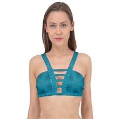 Spiritual Sun Is Raising Over The Peace Of Mind Sea Cage Up Bikini Top