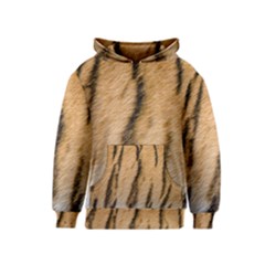 Tiger Stripes And Fur Pattern Design Kids  Pullover Hoodie