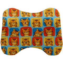 Cute Tiger Pattern Head Support Cushion by designsbymallika