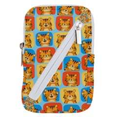 Cute Tiger Pattern Belt Pouch Bag (large)