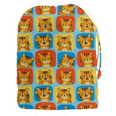 Cute Tiger Pattern Drawstring Pouch (3xl) by designsbymallika