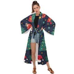 Christmas  Maxi Kimono by designsbymallika