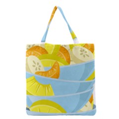 Salad Fruit Mixed Bowl Stacked Grocery Tote Bag