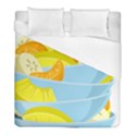 Salad Fruit Mixed Bowl Stacked Duvet Cover (Full/ Double Size) View1