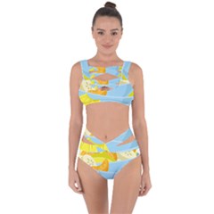 Salad Fruit Mixed Bowl Stacked Bandaged Up Bikini Set 