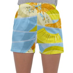 Salad Fruit Mixed Bowl Stacked Sleepwear Shorts