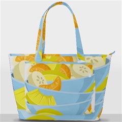 Salad Fruit Mixed Bowl Stacked Back Pocket Shoulder Bag 