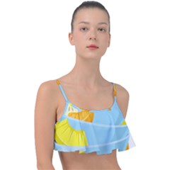 Salad Fruit Mixed Bowl Stacked Frill Bikini Top by HermanTelo