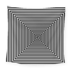 Maze Design Black White Background Square Tapestry (large) by HermanTelo