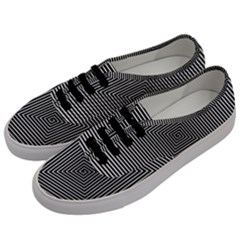 Maze Design Black White Background Men s Classic Low Top Sneakers