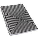 Maze Design Black White Background 5.5  x 8.5  Notebook View1