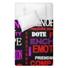 Love Friendship Friends Heart Duvet Cover Double Side (single Size) by HermanTelo