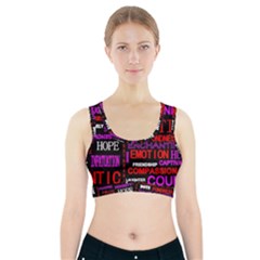 Love Friendship Friends Heart Sports Bra With Pocket