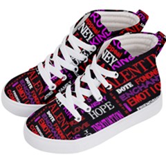 Love Friendship Friends Heart Kids  Hi-top Skate Sneakers by HermanTelo