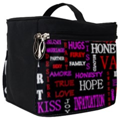 Love Friendship Friends Heart Make Up Travel Bag (big)