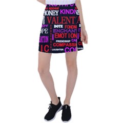 Love Friendship Friends Heart Tennis Skirt