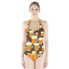 Drink Halter Swimsuit