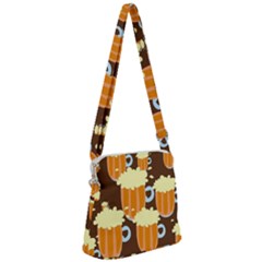 Drink Zipper Messenger Bag