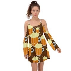 Drink Kimono Sleeves Boho Dress by HermanTelo