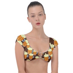 Drink Cap Sleeve Ring Bikini Top