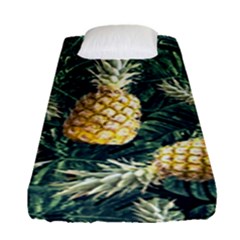 Pattern Ananas Tropical Fitted Sheet (single Size) by kcreatif