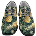 Pattern Ananas Tropical Women Heeled Oxford Shoes View1