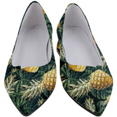 Pattern Ananas Tropical Women s Block Heels 