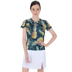 Pattern Ananas Tropical Women s Sports Top