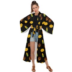 Pumpkin Maxi Kimono by designsbymallika