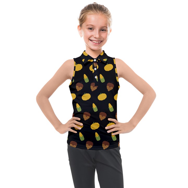 PUMPKIN Kids  Sleeveless Polo Tee