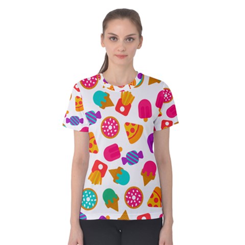 Candies Are Love Women s Cotton Tee by designsbymallika