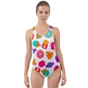 CANDIES ARE LOVE Cut-Out Back One Piece Swimsuit View1