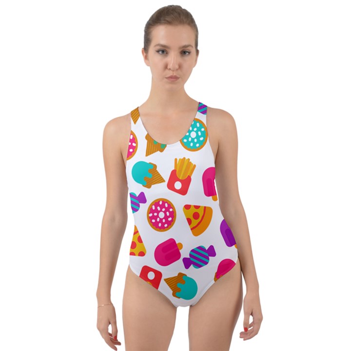 CANDIES ARE LOVE Cut-Out Back One Piece Swimsuit