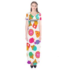 Candies Are Love Short Sleeve Maxi Dress by designsbymallika