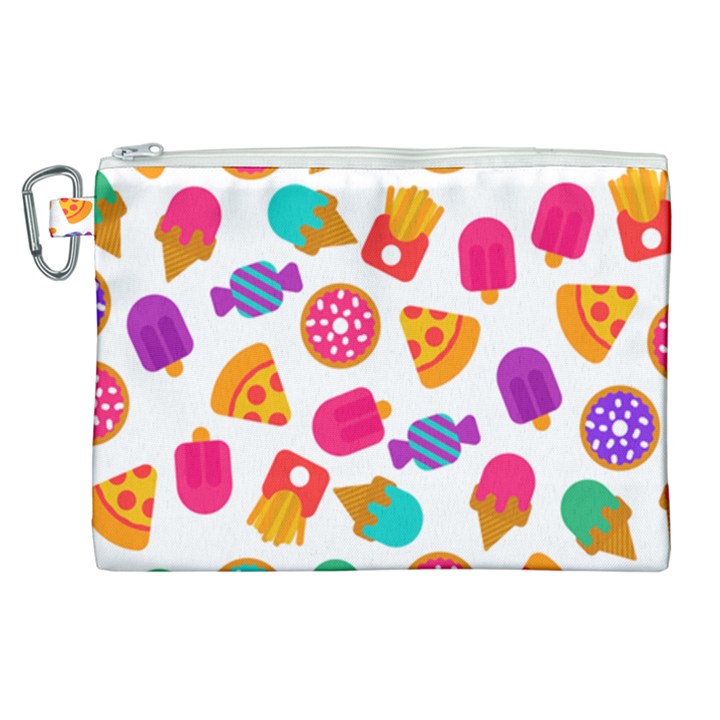 CANDIES ARE LOVE Canvas Cosmetic Bag (XL)